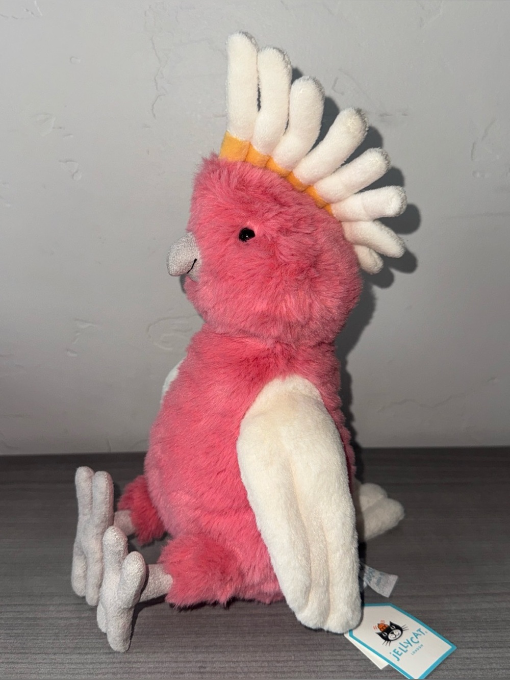 Jellycat London Squawkatoo Plush Toy Animal Pink 12” Cockatoo AUTHENTIC with Tag
